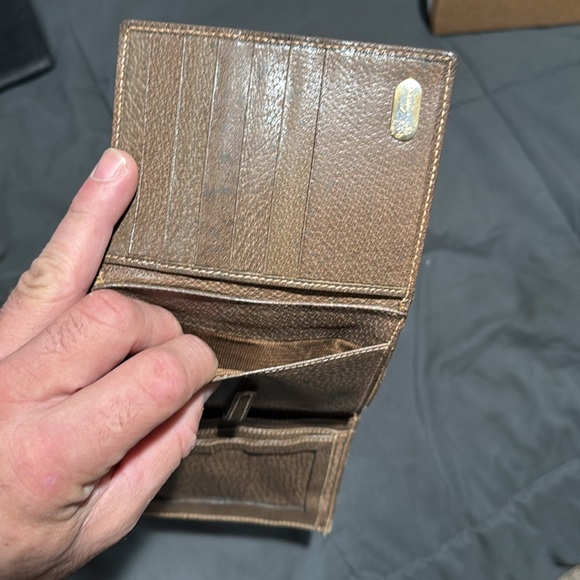 Authentic Vintage Gucci Brown Wallet Micro GG Clasp Very Rare! - Picture 11 of 17